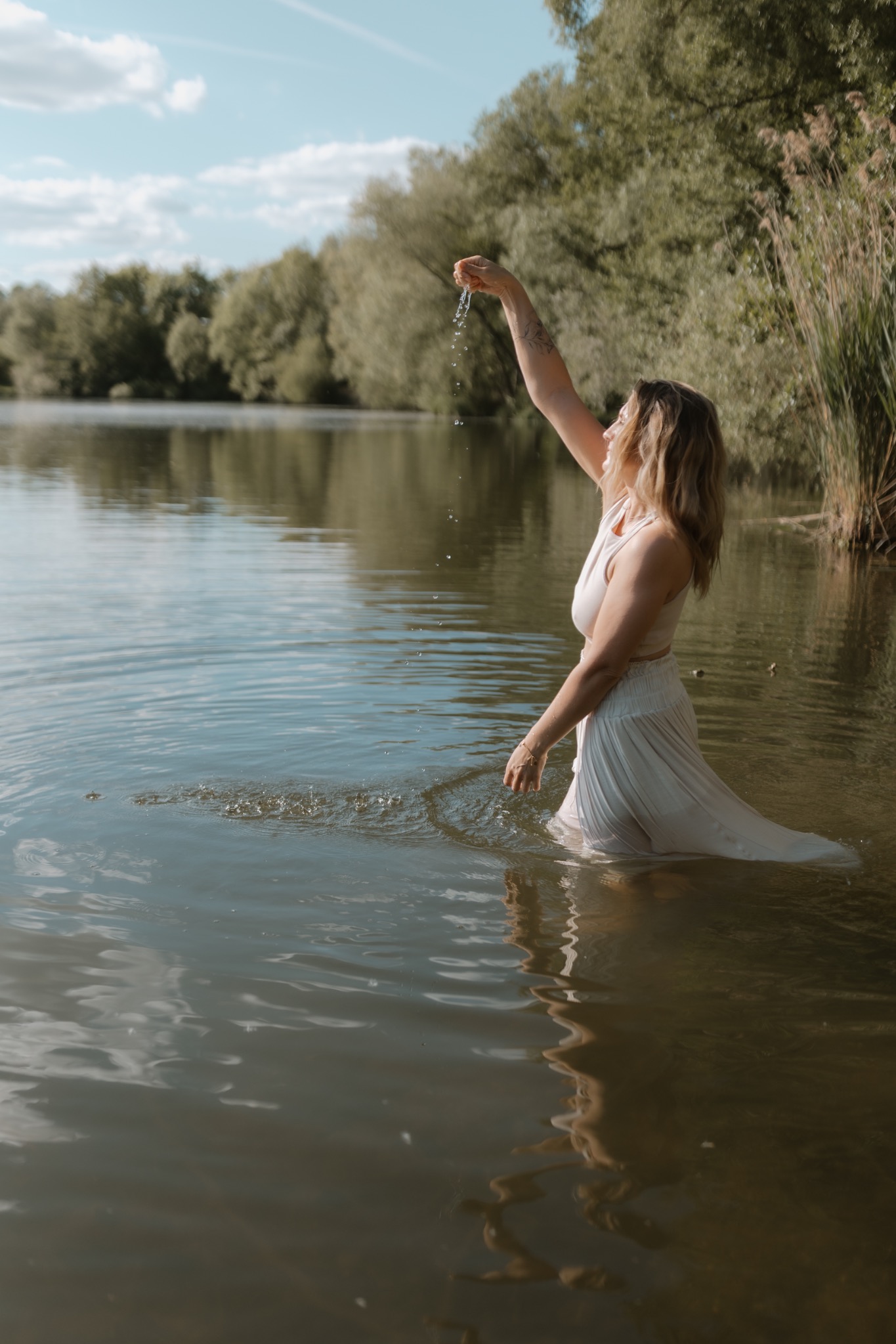 Frau im Wasser